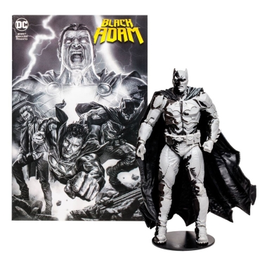 DC Page Punchers Figurina articulata Batman - Line Art Variant (Black Adam Comic â€“ Gold Label) 18 cm