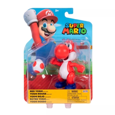 Super Mario Bros Figurina Red Yoshi (wave 39) 10cm