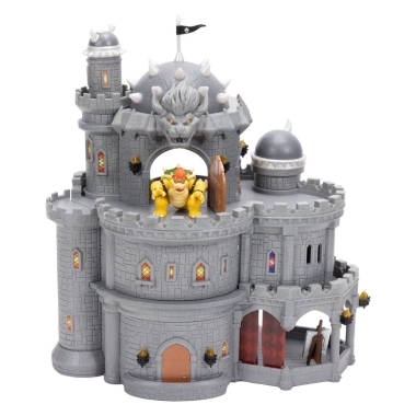 The Super Mario Galaxy Movie Playset Deluxe Bowser Castle si mini figurina 