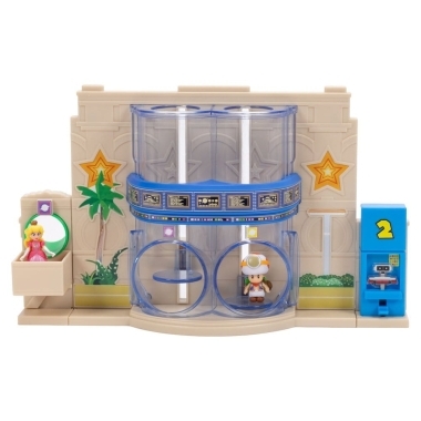 The Super Mario Galaxy Movie Diorama Gateway Galaxy si 2 mini figurine 