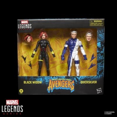 Marvel Legends Series Set 2 figurine articulalta Black Widow si Quicksilver 15 cm