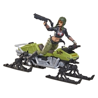 G.I. Joe Classified Series Set Figurina articulata si vehicul #194 Zanya and Dreadnok Chameleon (Swamp Skier) 15 cm