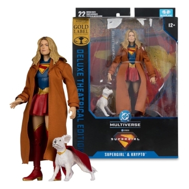 Supergirl DC Theatrical Deluxe Edition Figurina articulata Supergirl & Krypto18 cm