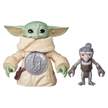 Star Wars: The Mandalorian & Grogu Set figurine interactive Huggin' Grogu & Anzellan 17 cm
