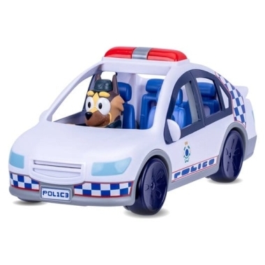 Bluey Set vehicul masina de politie si figurina articulata
