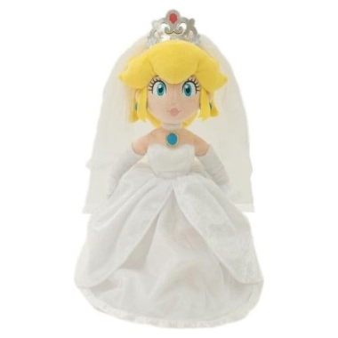 Super Mario Jucarie de plus Princess Peach Wedding 40 cm
