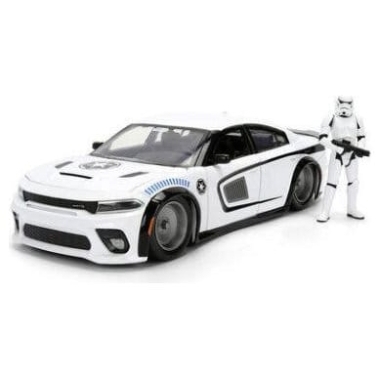 Star Wars Diecast Model 1:24 Stormtrooper Dodge Charger SRT Hellcat